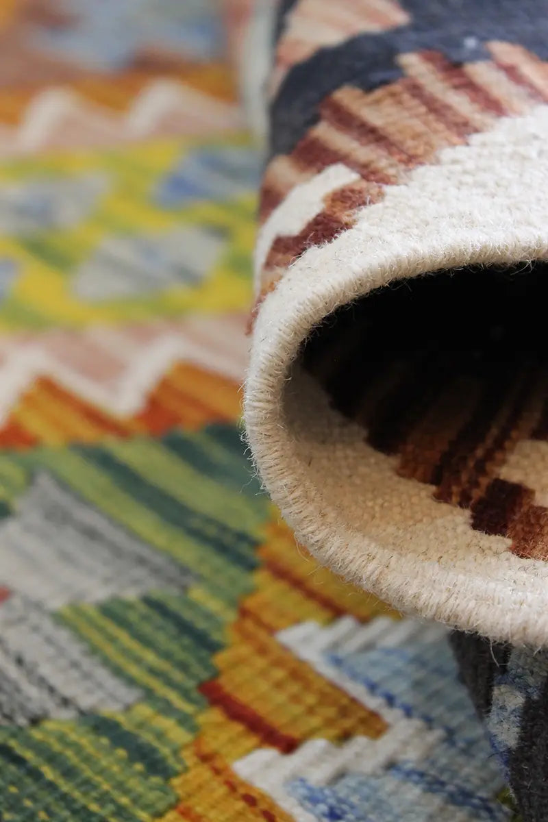 Natural El Dokuma Yün Afgan Kilim