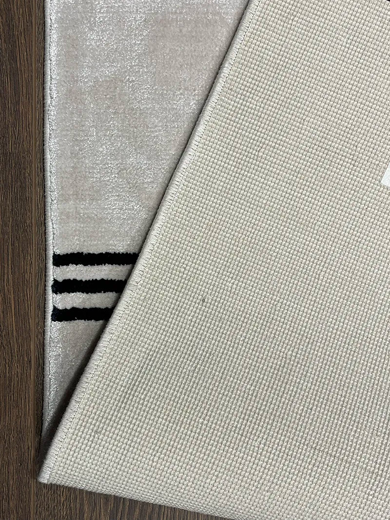 Modern Çizgili Siyah Bambu Özel Tezgah Halısı