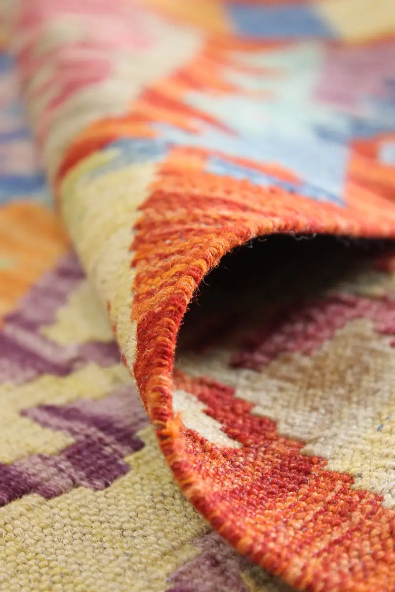 Natural El Dokuma Yün Afgan Kilim