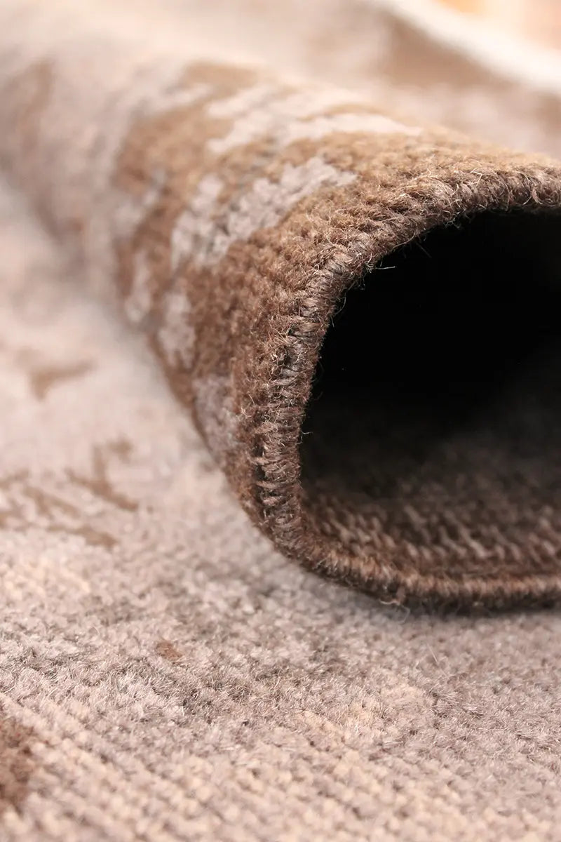 El Dokuma Kahve Vintage Halı