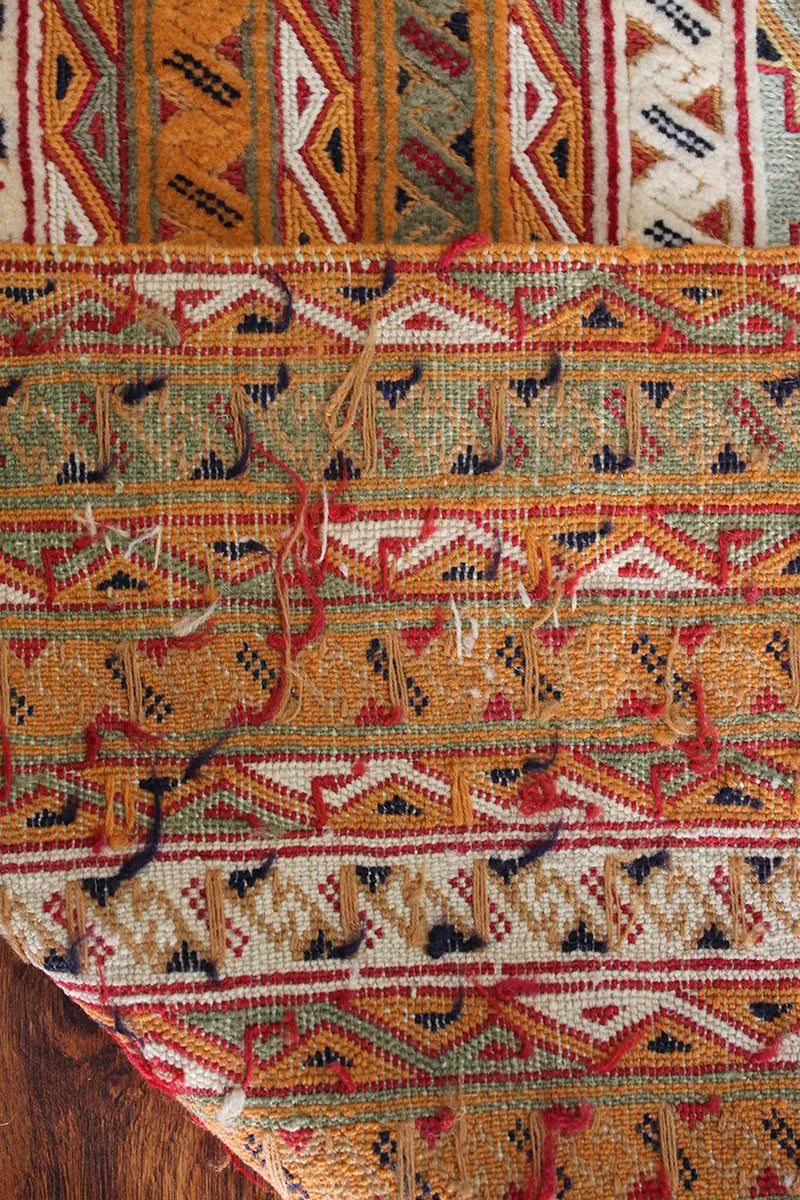 El Dokuma Afgan Berceste Kahve Yün Kilim