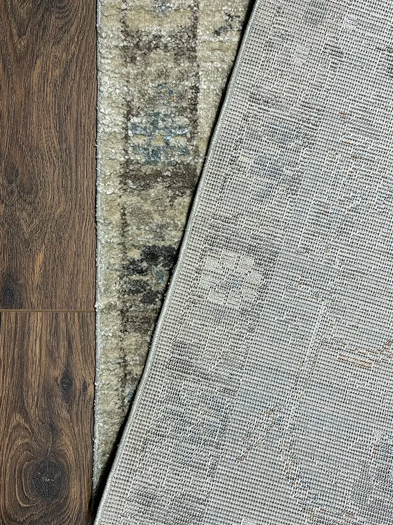 Woolknot Ametist Vintage Desenli Bej Makine Halısı