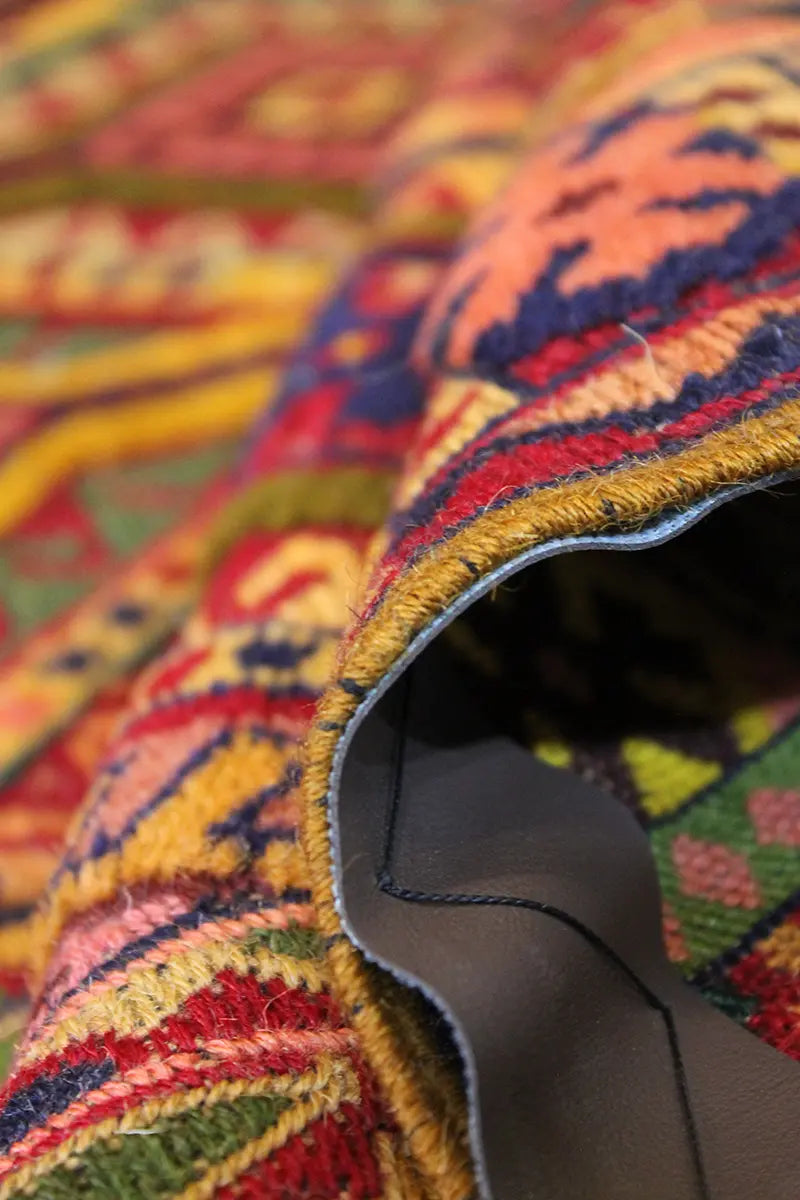 El Dokuma Afgan Berceste Renkli Yün Kilim