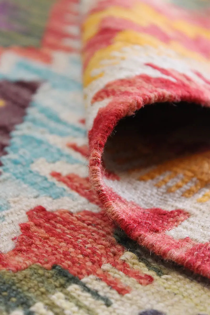 Natural El Dokuma Yün Afgan Kilim