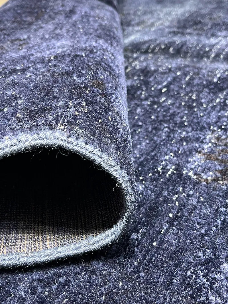 Overdye Serisi Eskitme El Dokuma Mor Halı