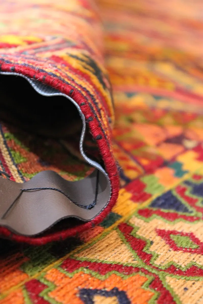 El Dokuma Afgan Berceste Renkli Yün Kilim