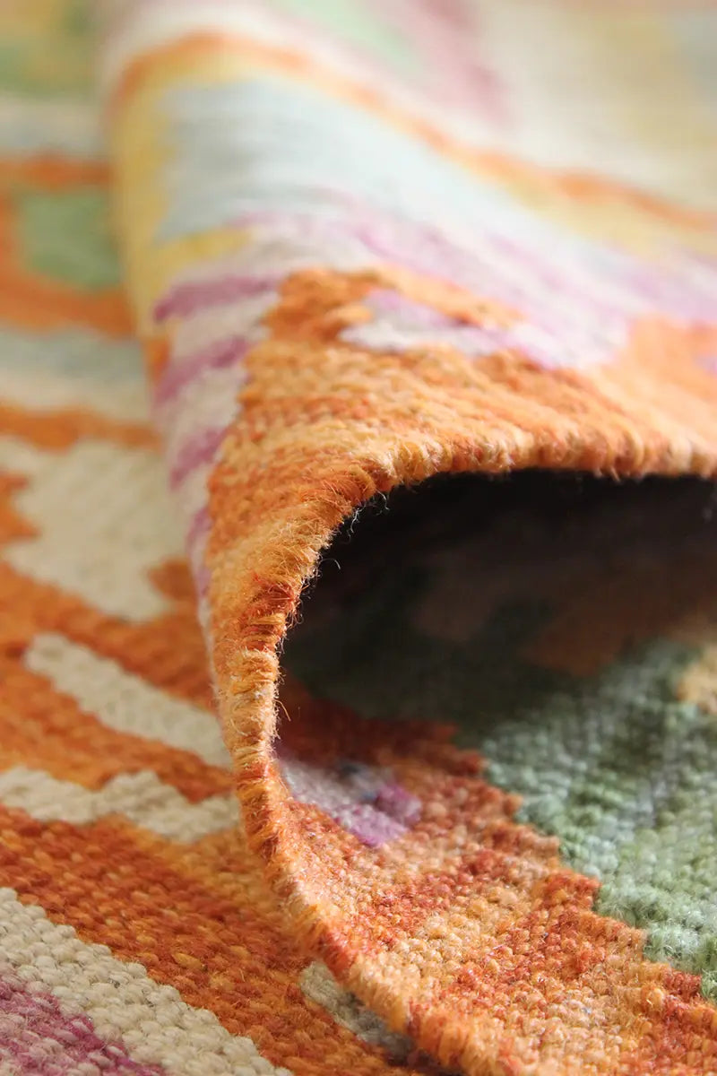 Natural El Dokuma Yün Afgan Kilim