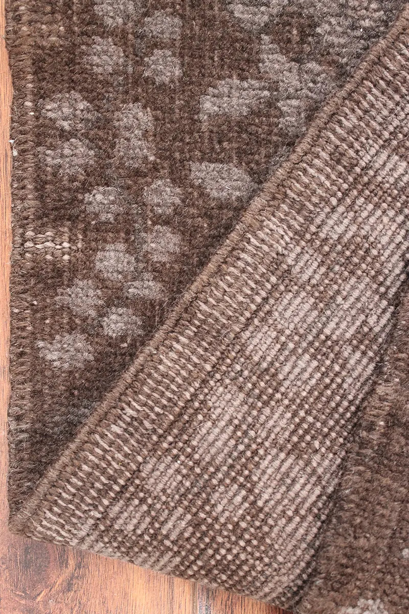 El Dokuma Kahve Vintage Halı