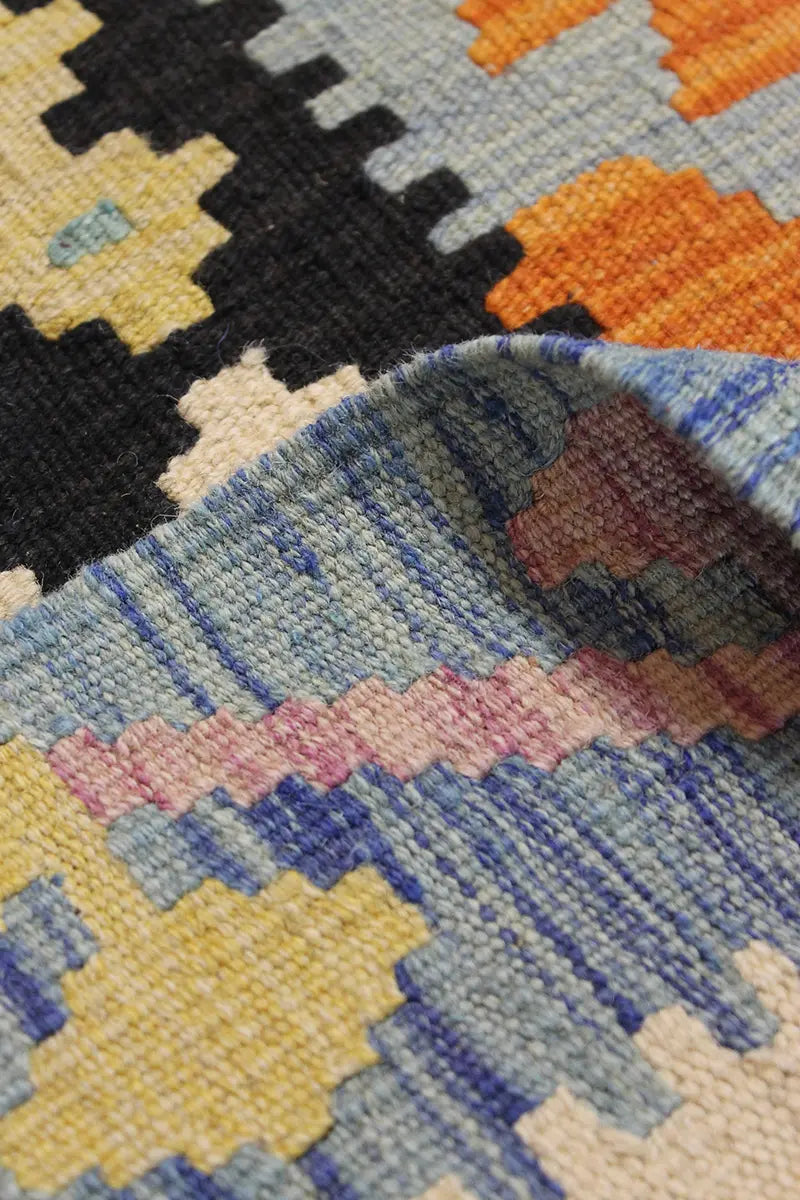 Natural El Dokuma Yün Afgan Kilim