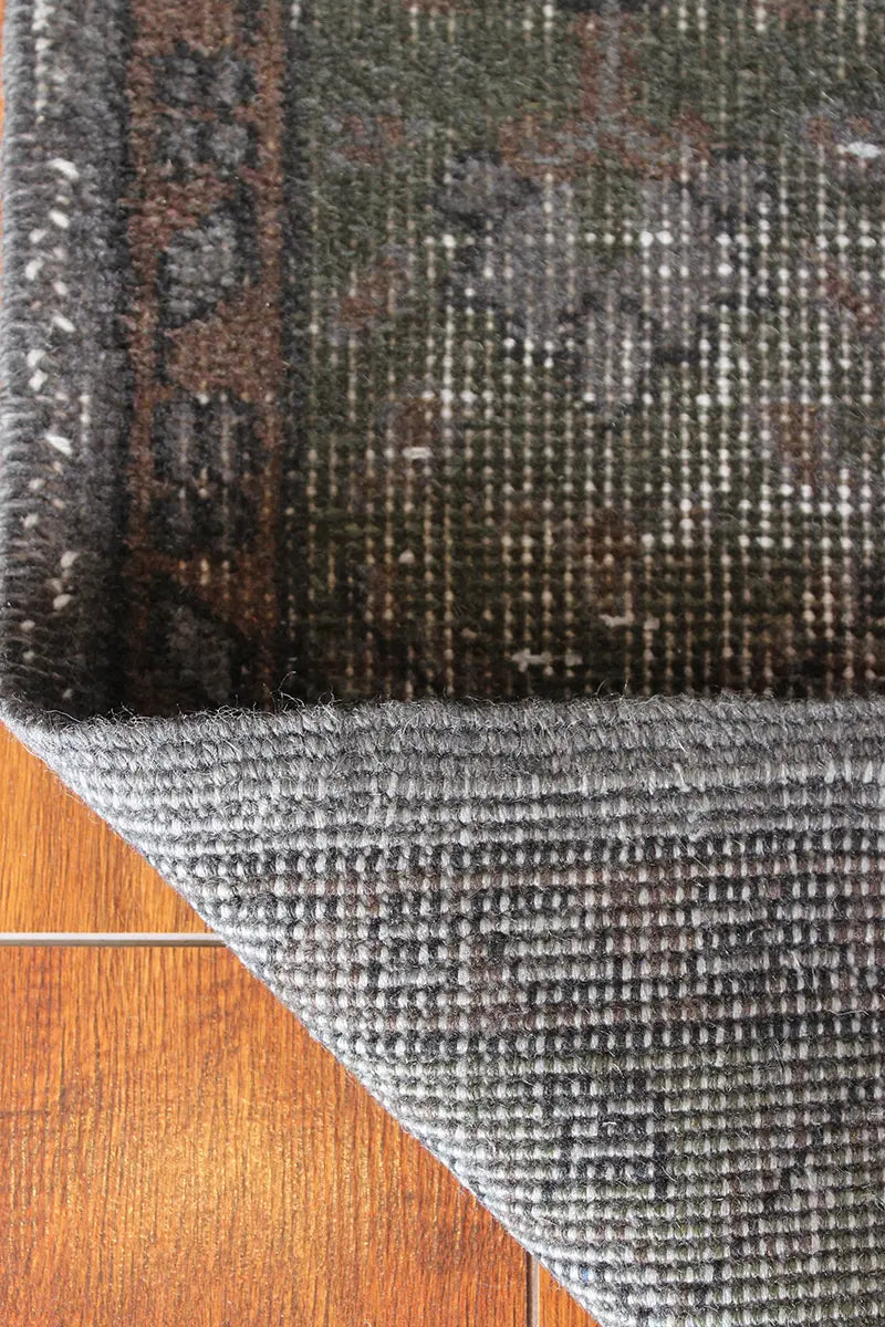 El Dokuma Kahve Vintage Halı