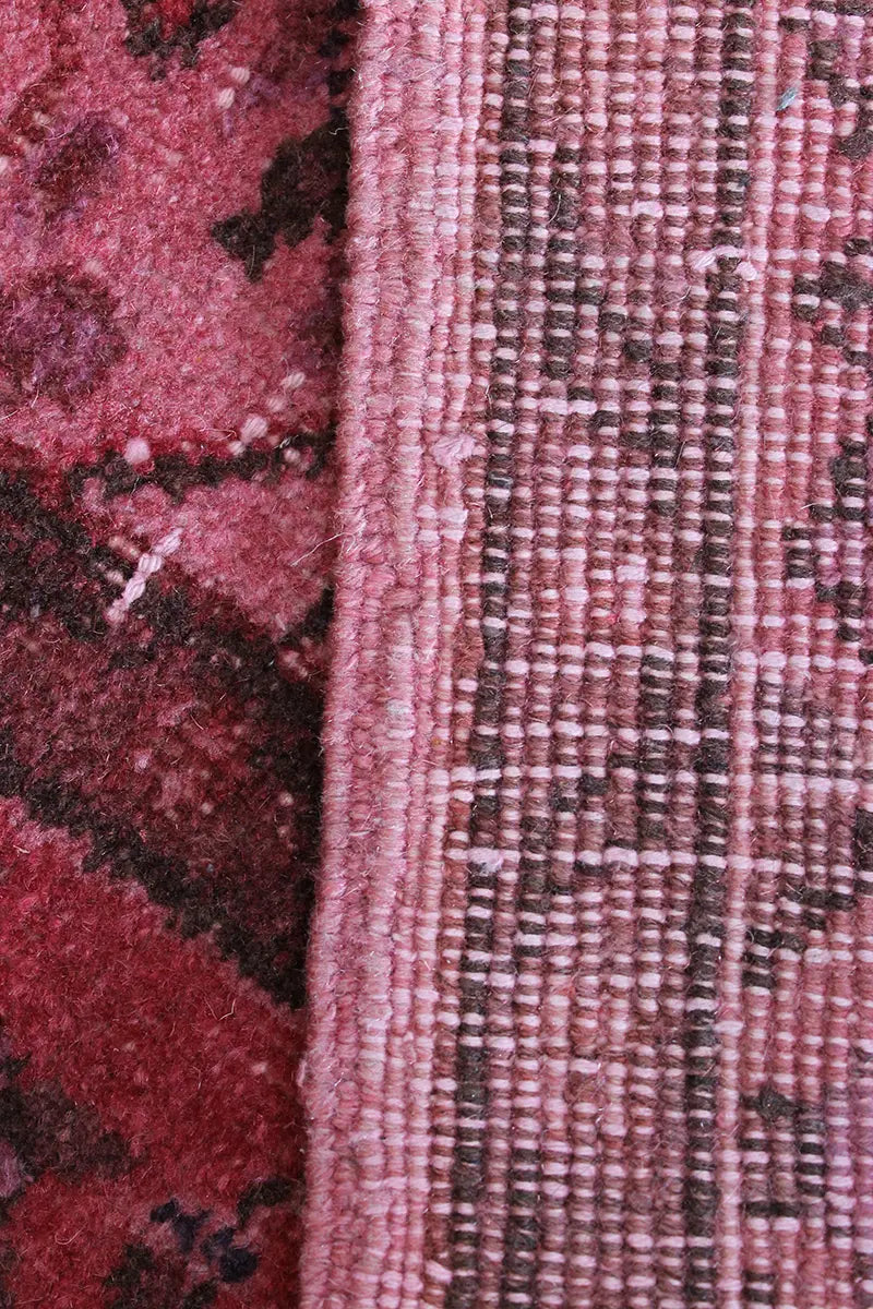 El Dokuma Pembe Vintage Halı