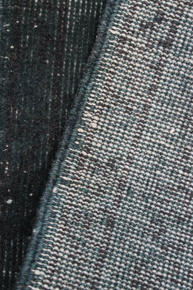 El Dokuma Mavi Vintage Halı