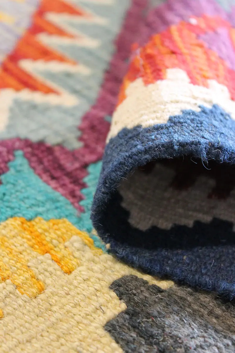 Natural El Dokuma Yün Afgan Kilim