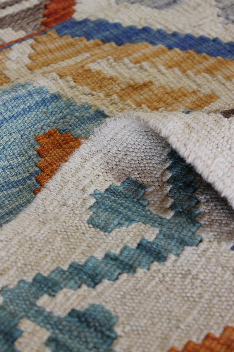 Natural El Dokuma Yün Afgan Kilim