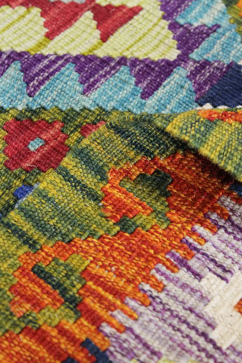 Natural El Dokuma Yün Afgan Kilim