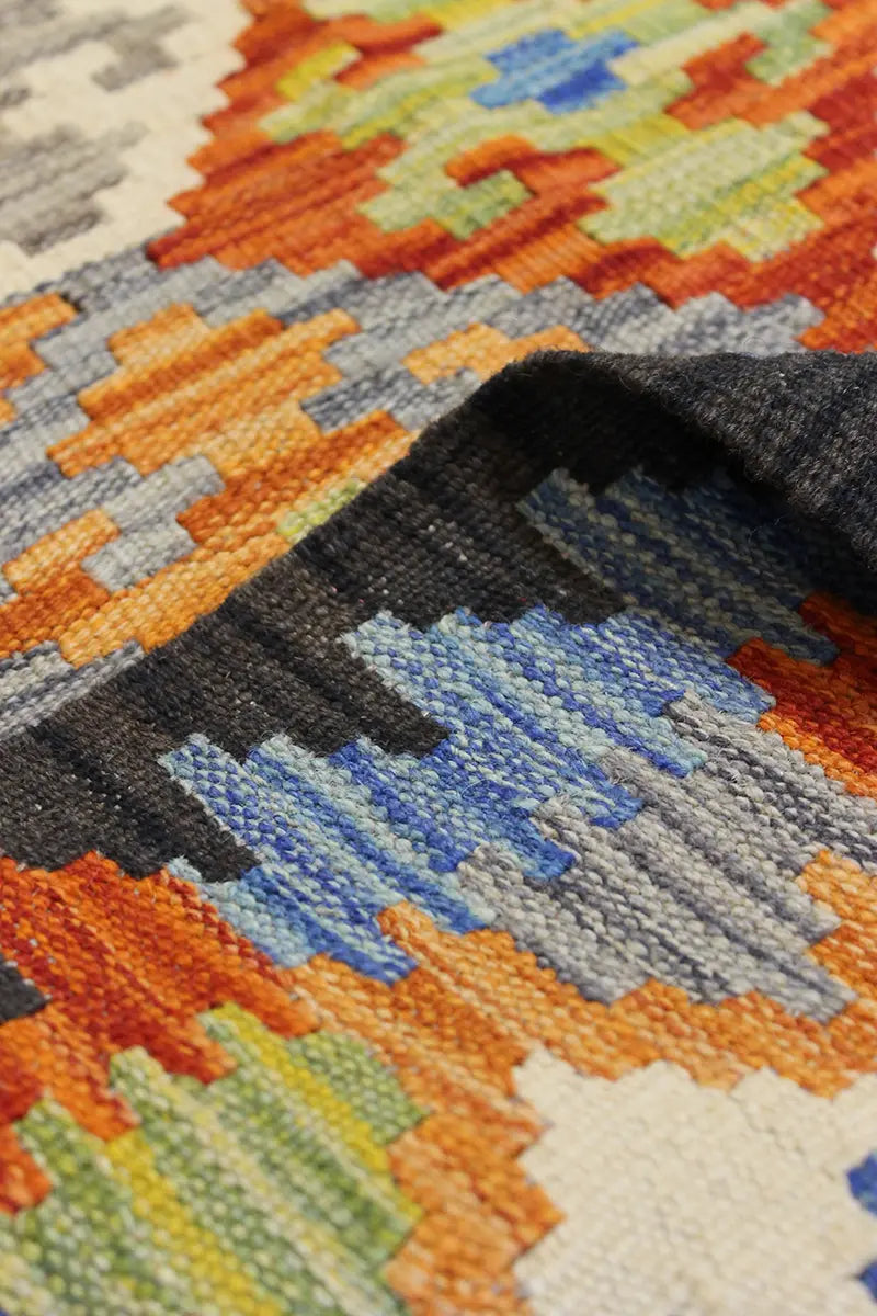 Natural El Dokuma Yün Afgan Kilim