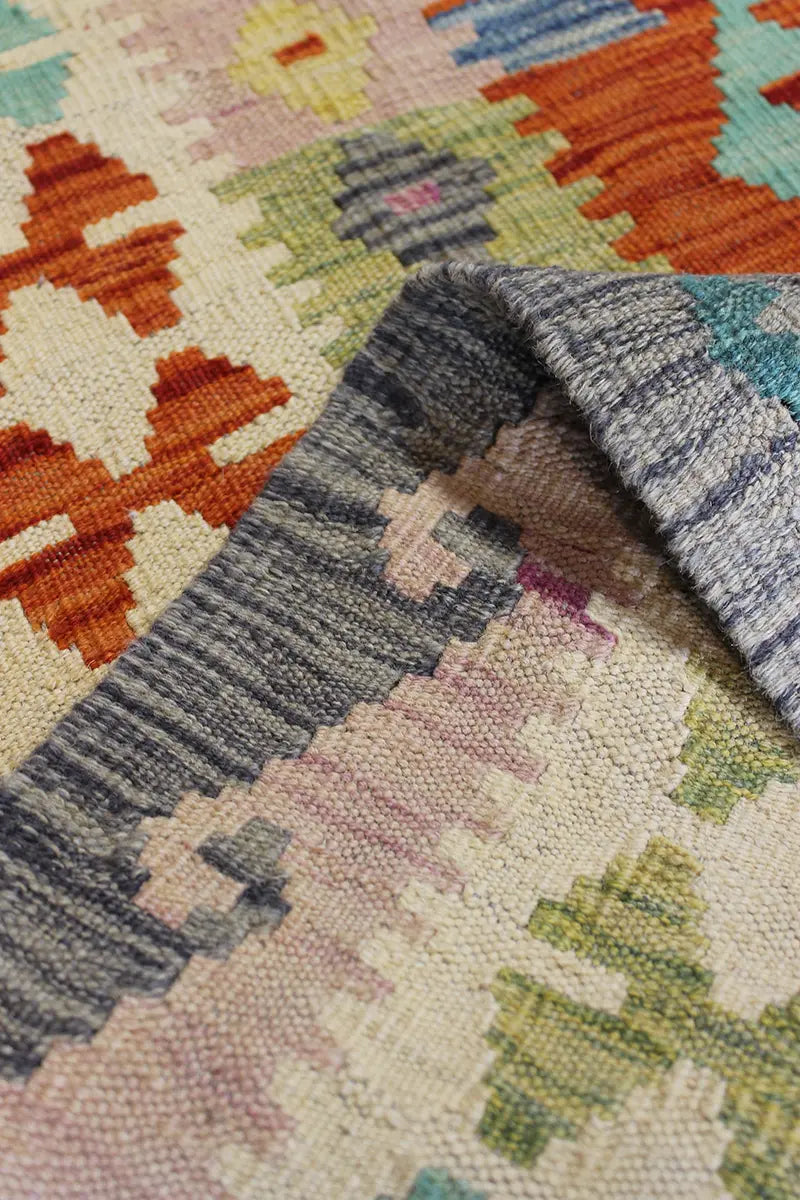 Natural El Dokuma Yün Afgan Kilim