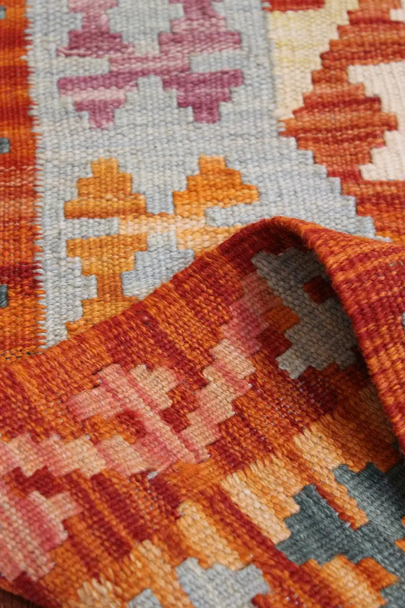 Natural El Dokuma Yün Afgan Kilim