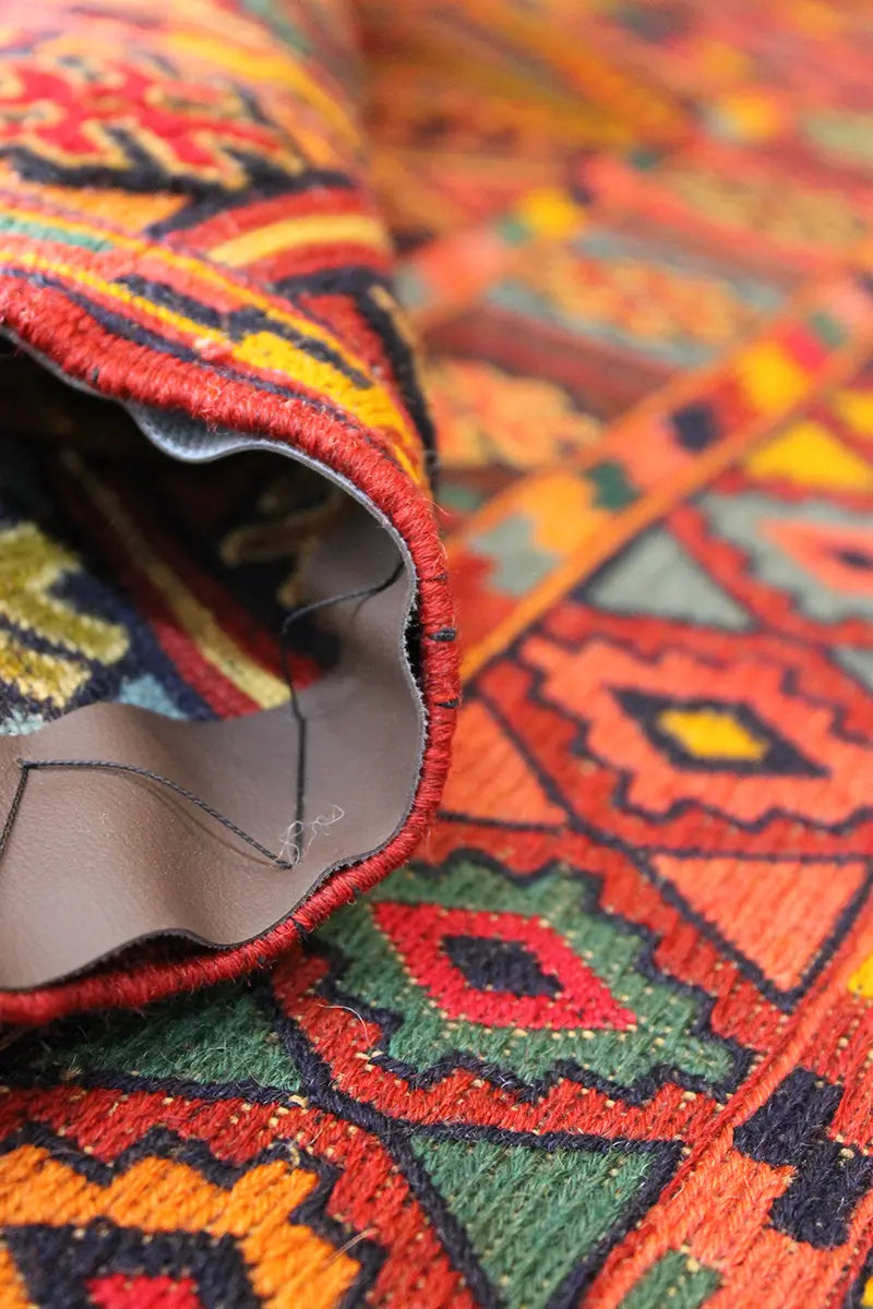 El Dokuma Afgan Berceste Renkli Yün Kilim