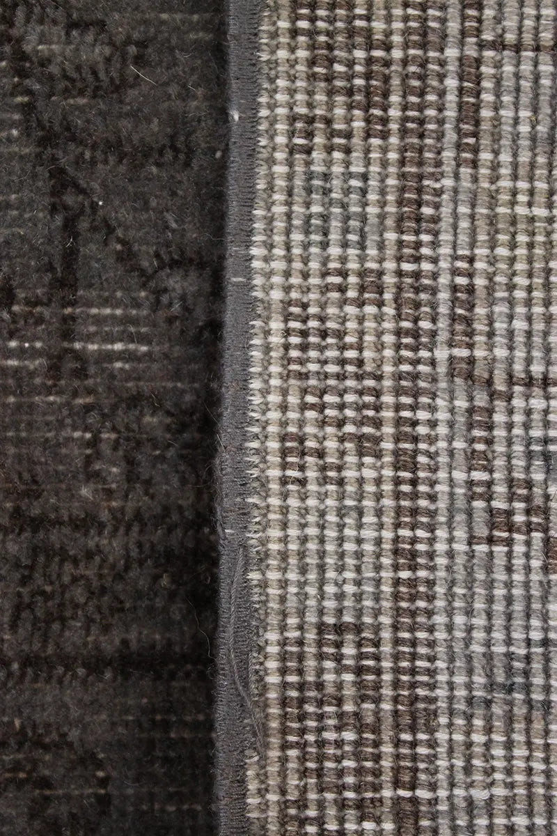 El Dokuma Gri Vintage Halı