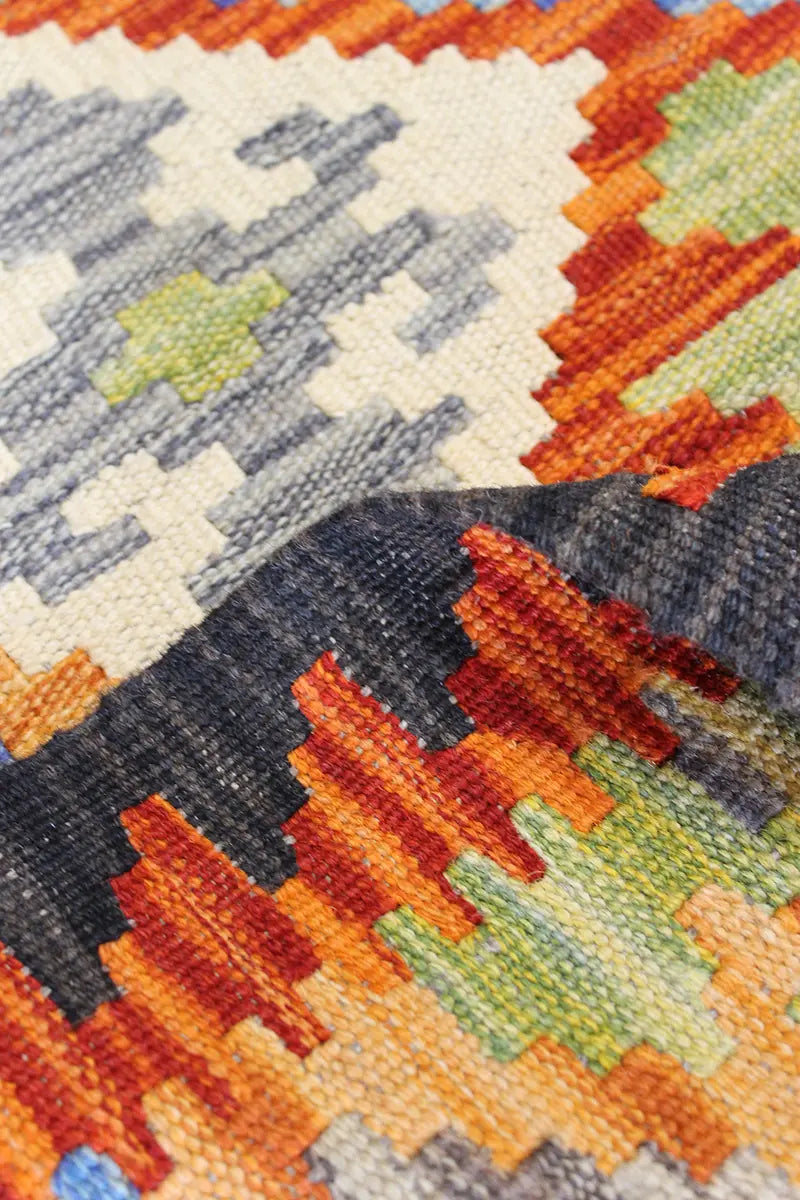 Natural El Dokuma Yün Afgan Kilim