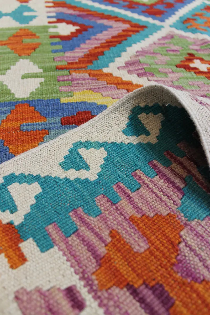 Natural El Dokuma Yün Afgan Kilim