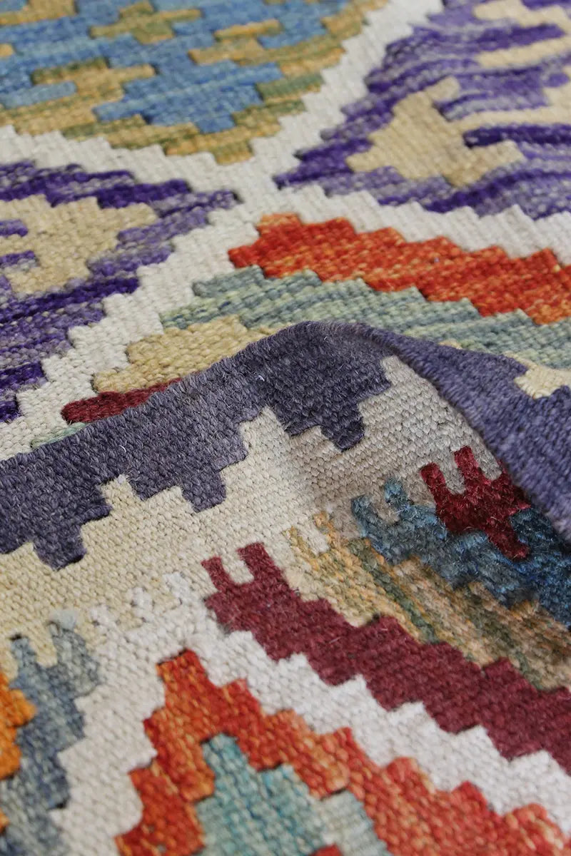 Natural El Dokuma Yün Afgan Kilim