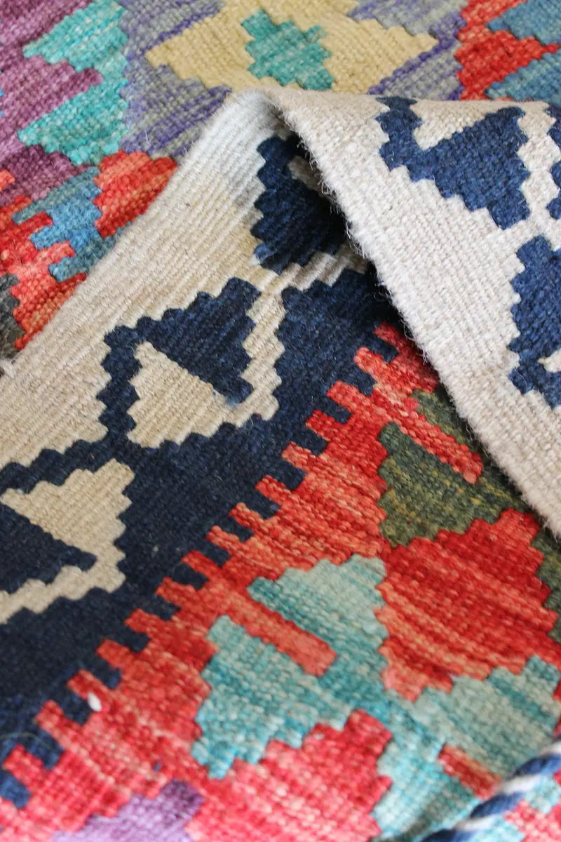 Natural El Dokuma Yün Afgan Kilim