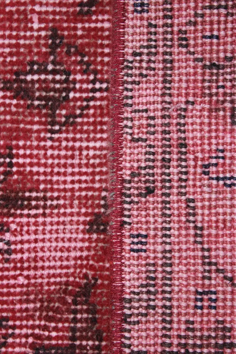 El Dokuma Pembe Vintage Halı