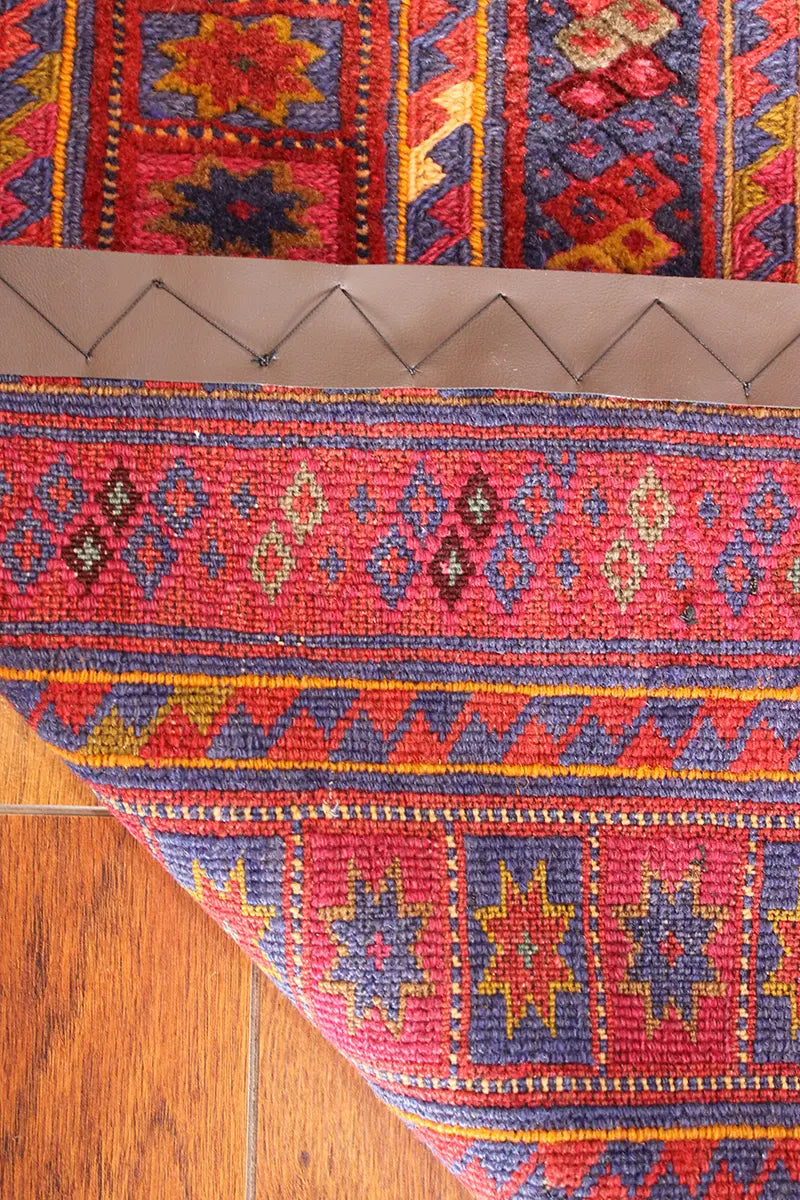 El Dokuma Afgan Berceste Bordo Yün Kilim