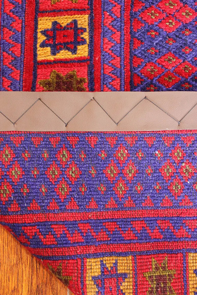 El Dokuma Afgan Berceste Bordo Yün Kilim