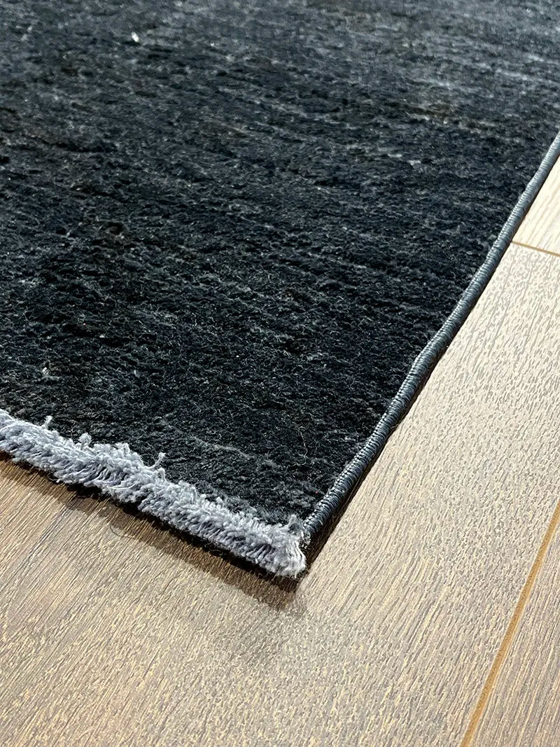 Woolknot Ametist Vintage Desen Antrasit Makine Halısı