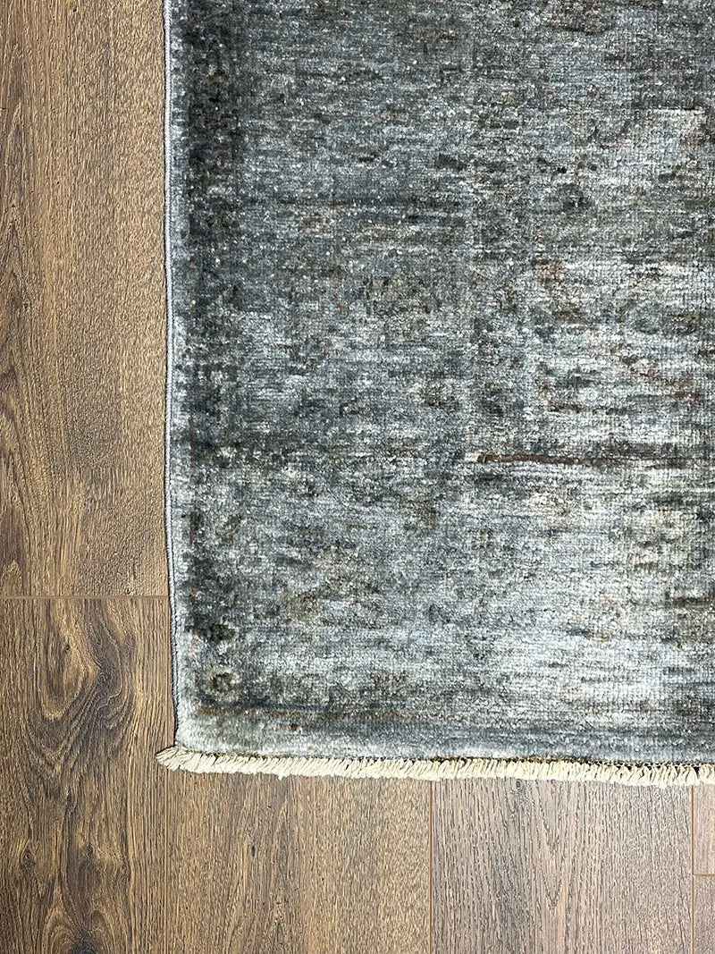 Overdye Serisi Eskitme El Dokuma Lacivert Halı