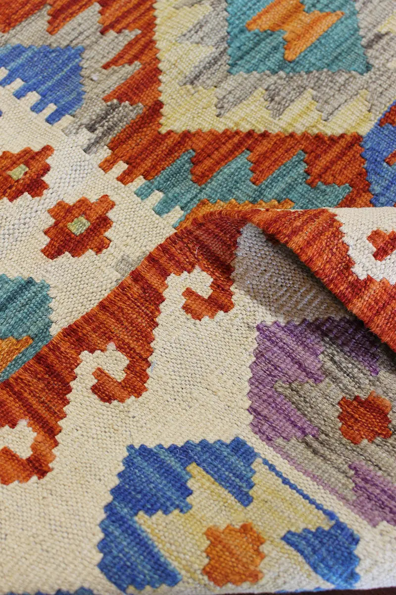 Natural El Dokuma Yün Afgan Kilim