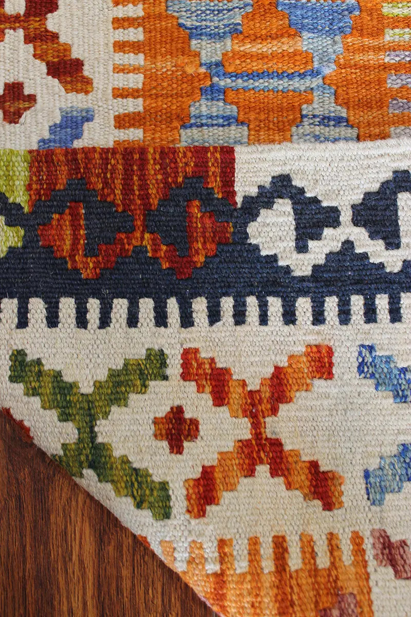 Natural El Dokuma Yün Afgan Kilim