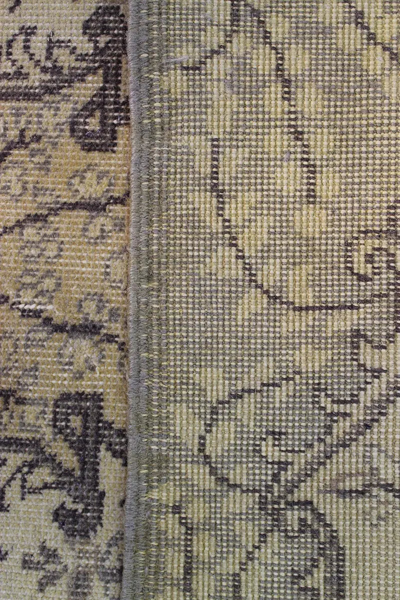 El Dokuma Sarı Vintage Halı