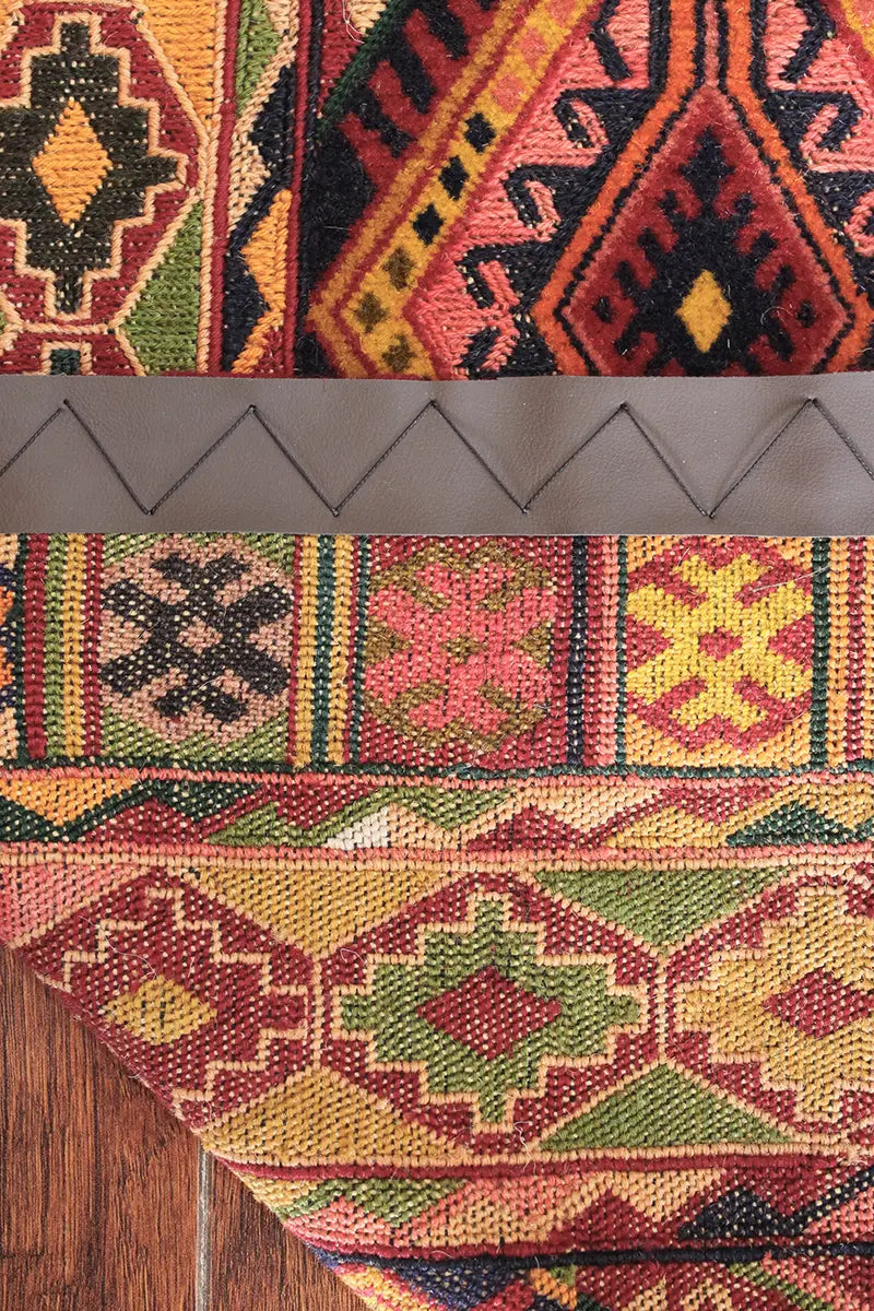 El Dokuma Afgan Berceste Renkli Yün Kilim