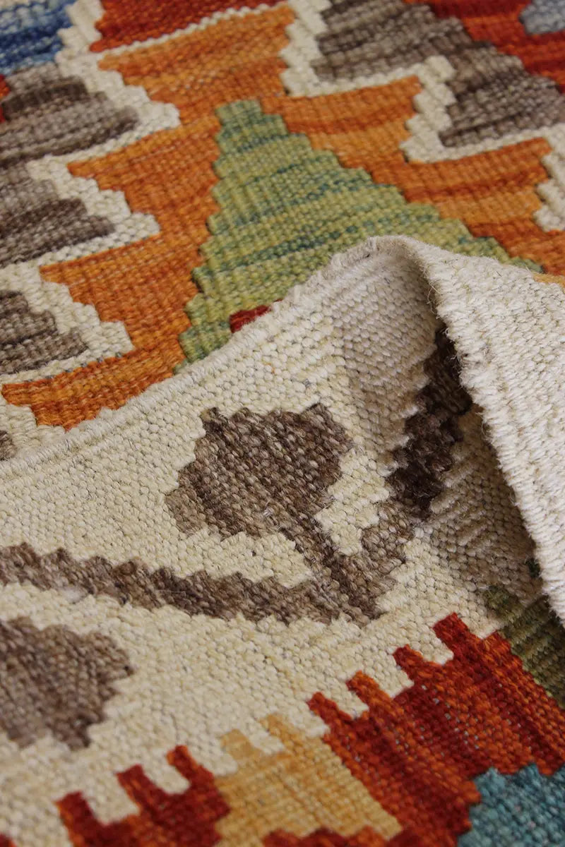 Natural El Dokuma Yün Afgan Kilim