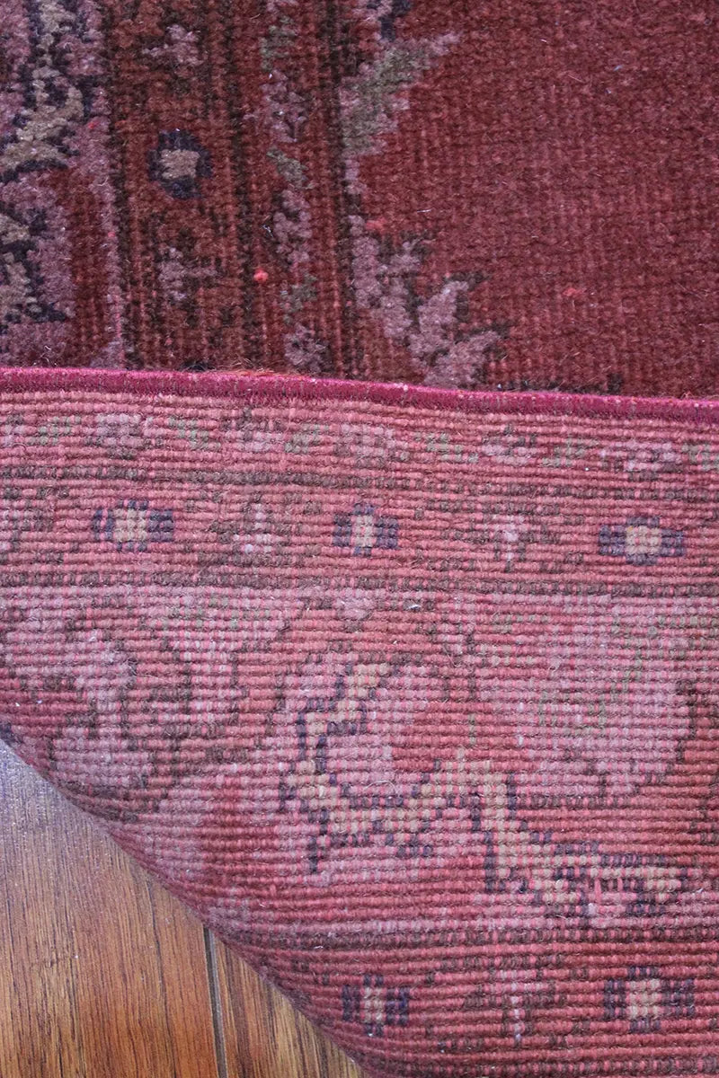 El Dokuma Pembe Vintage Halı