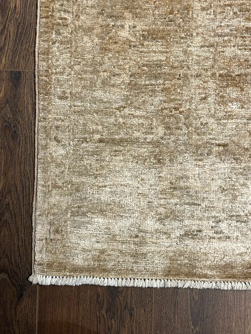 Overdye Serisi Eskitme El Dokuma Sarı Halı