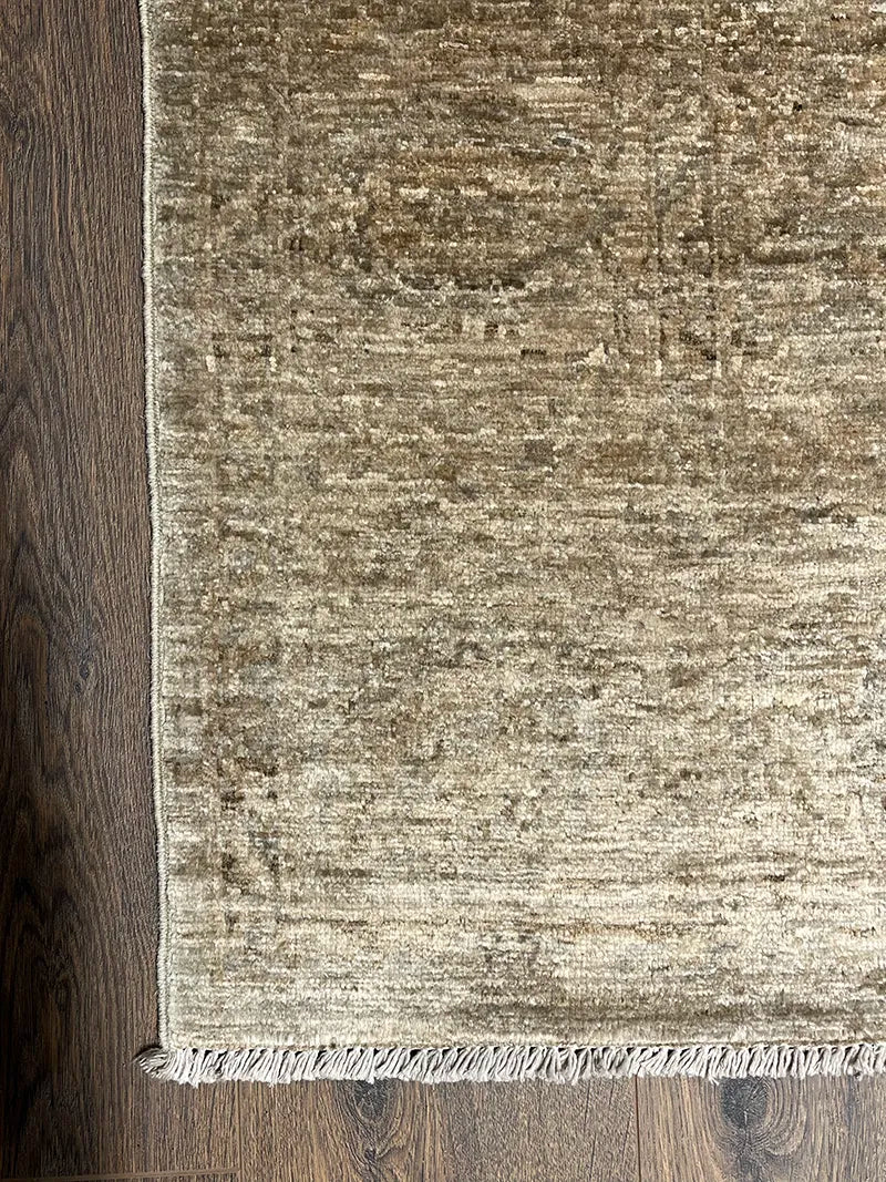 Overdye Serisi Eskitme El Dokuma Sarı Halı