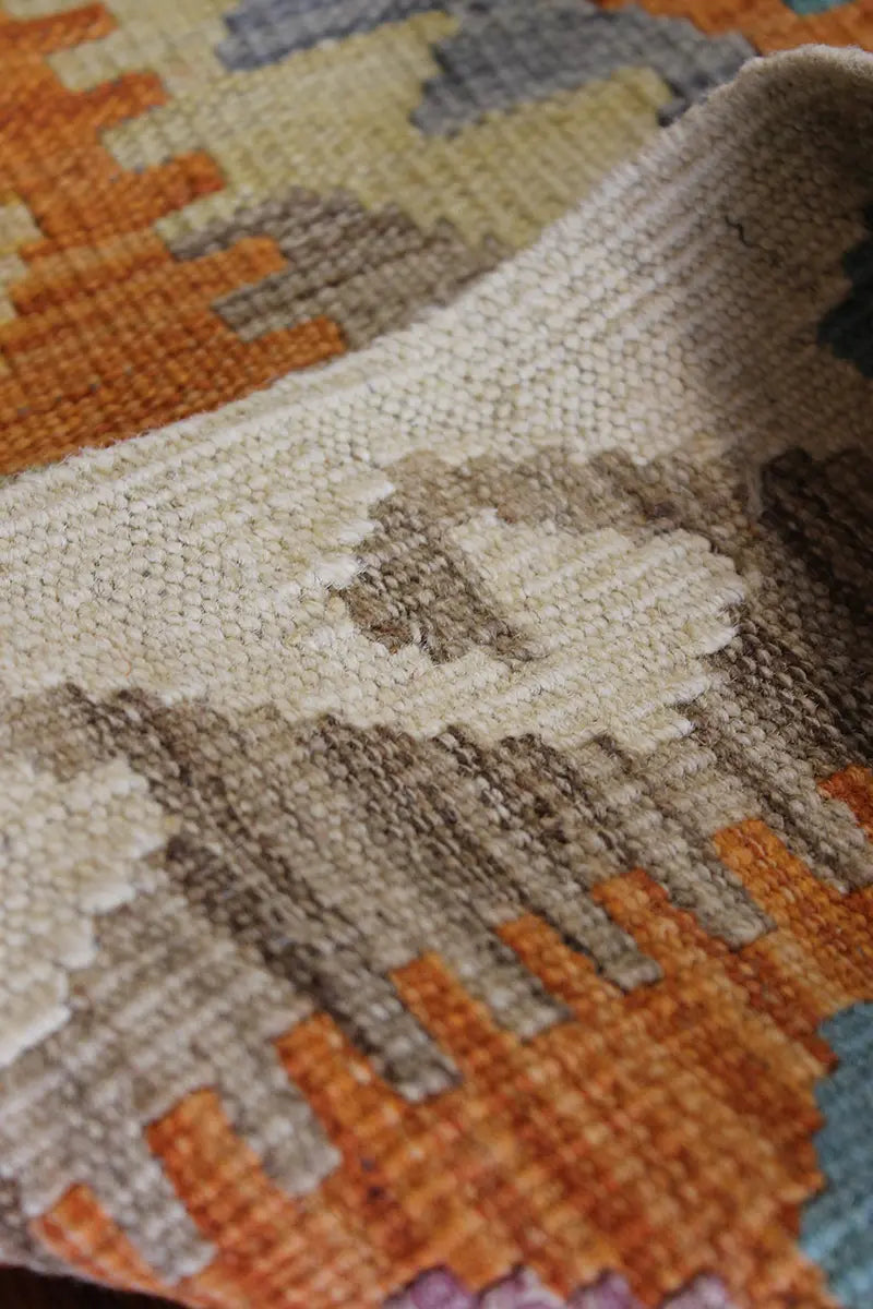 Natural El Dokuma Yün Afgan Kilim