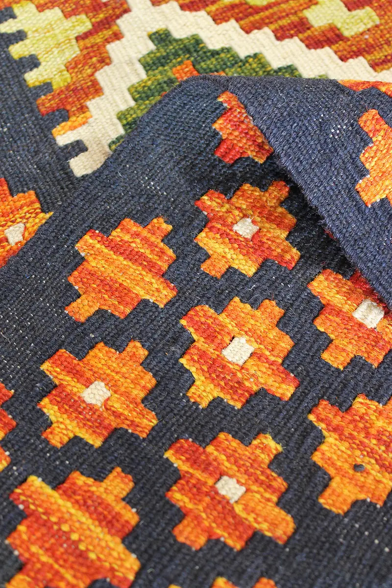 Natural El Dokuma Yün Afgan Kilim