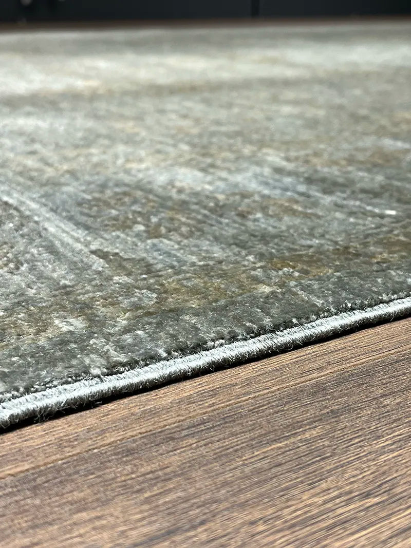 Overdye Serisi Eskitme El Dokuma Kahve Halı