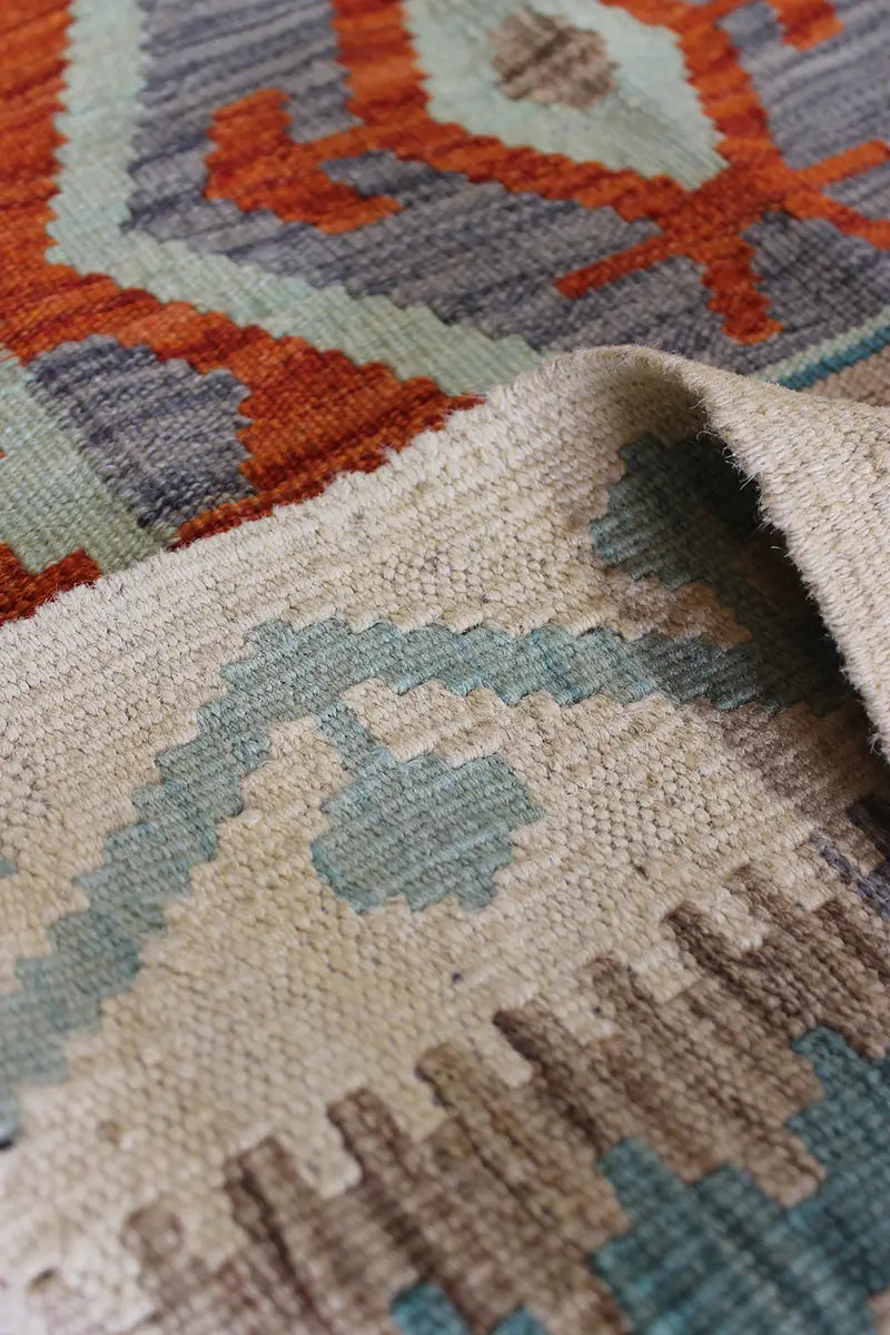 Natural El Dokuma Yün Afgan Kilim