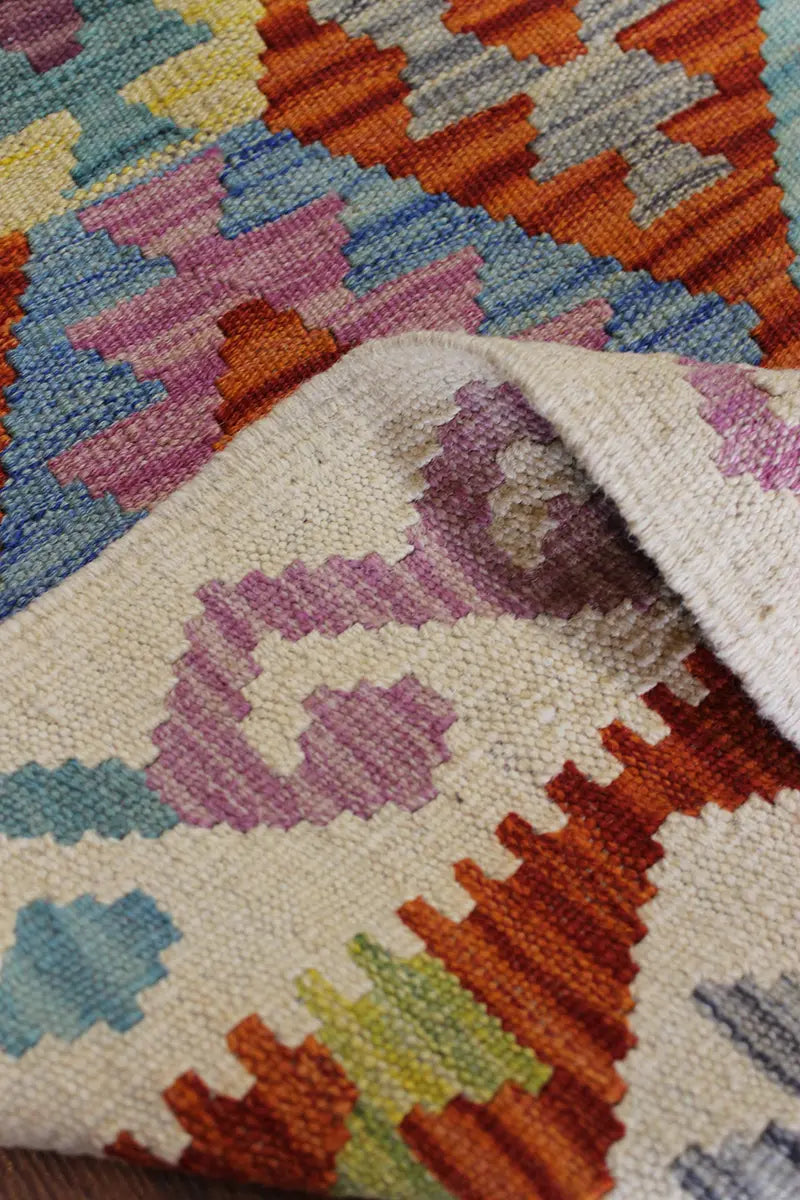 Natural El Dokuma Yün Afgan Kilim