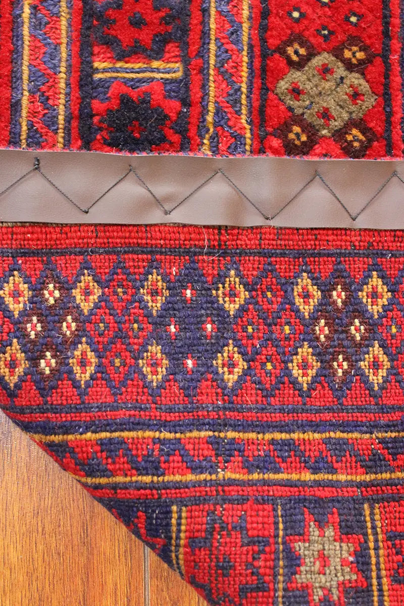 El Dokuma Afgan Berceste Bordo Yün Kilim
