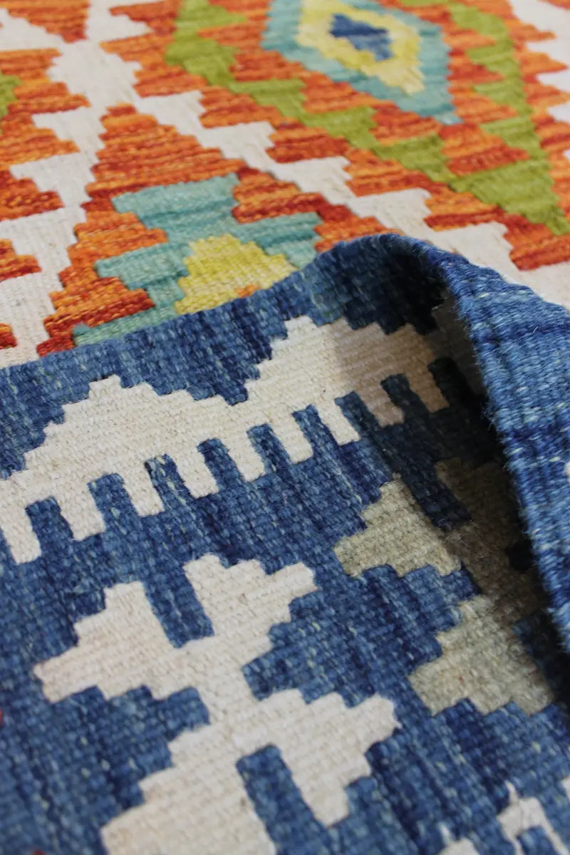 Natural El Dokuma Yün Afgan Kilim