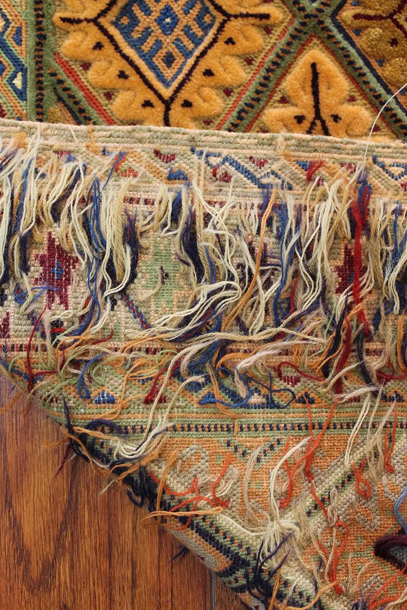 El Dokuma Afgan Berceste Kahve Yün Kilim