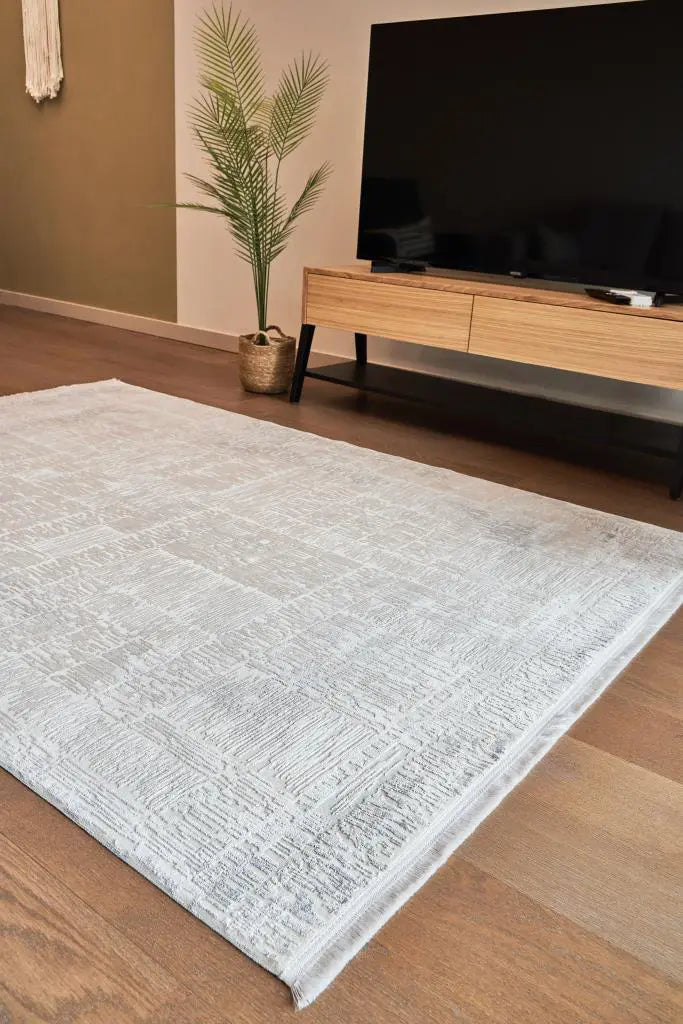 Apex Calista 1711 Gri Viskon Özel Tezgah Halısı